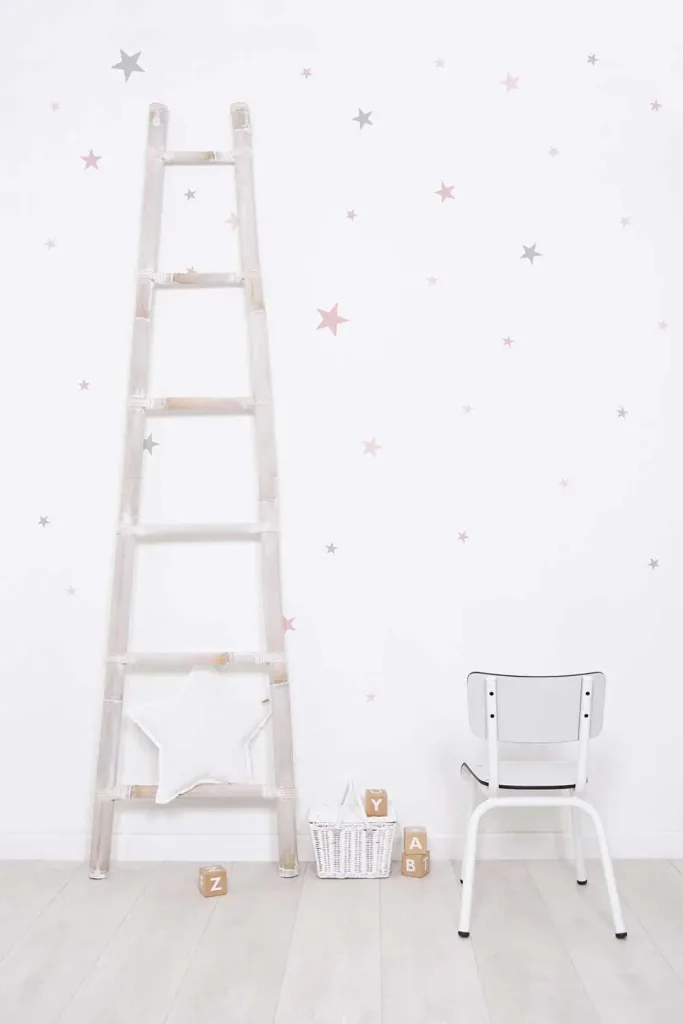 Lilipinso Wall Sticker Basics Mixed stars, Color: Dusty Ice Blue