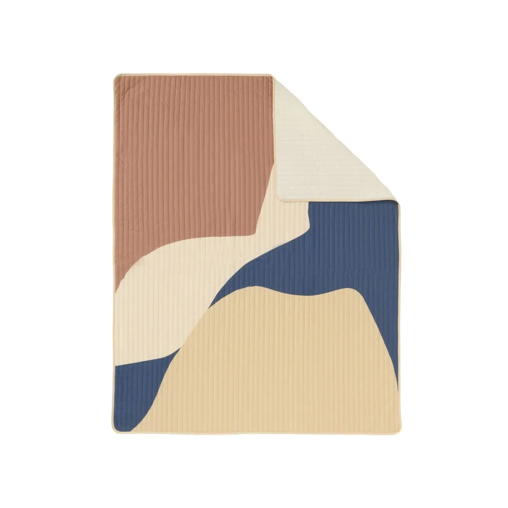 Nobodinoz LANDSCAPE Duvet, Single Bed Quilt, 142 x 235 cm, Color: Blue Canyon