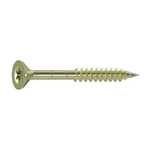 6x200mm Chipboard Screws - 100pc Set, Countersunk Head, Partial Thread
