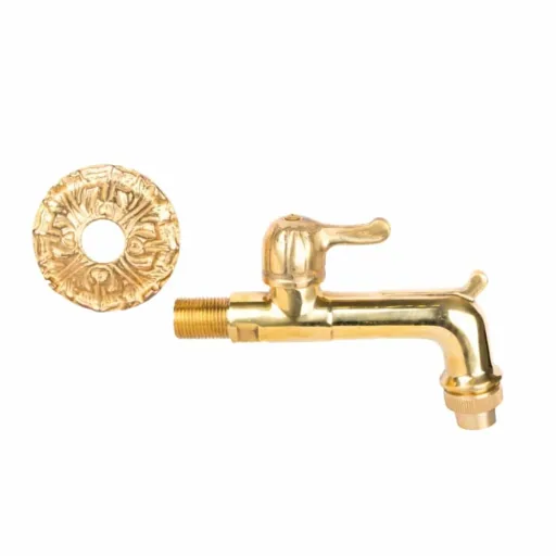 Nostalgic Garden Faucet, 1/2 Inch Brass Outdoor Faucet