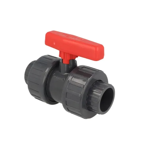 50mm PVC Ball Valve - PN16 Socket Fitting for Pipe Systems