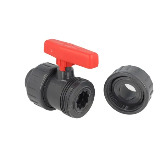 50mm PVC Ball Valve - PN16 Socket Fitting for Pipe Systems