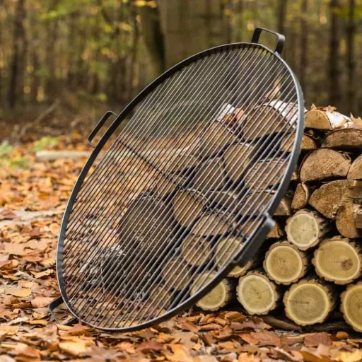 80 cm Grill Grate for Fire Pit with Handles