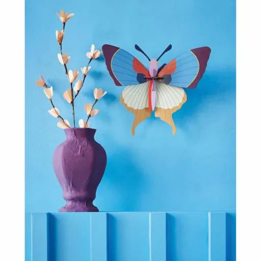 Studio Roof 3D butterfly blue cardboard