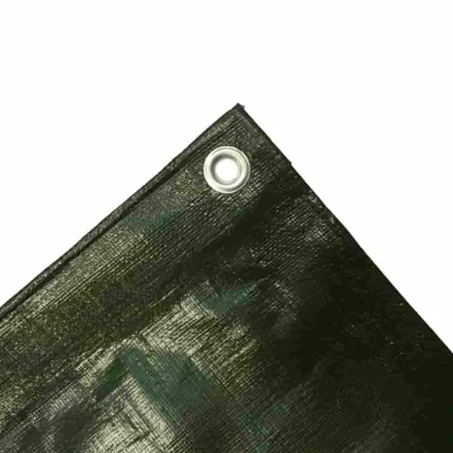 Tarpaulin 210g/m² (15m²), 1.5 x 10m, green, Waterproof, UV Resistant Tarp