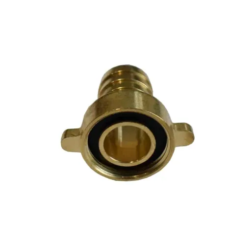 Brass Hose Fitting, 1 inch Female Thread, 25mm Hose Barb Fitting, 2-Piece Hose Fitting