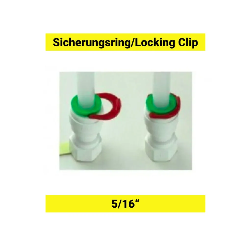 Circlip, Retaining ring for 5/16" hose & connector - Red, for beer lines & tap systems