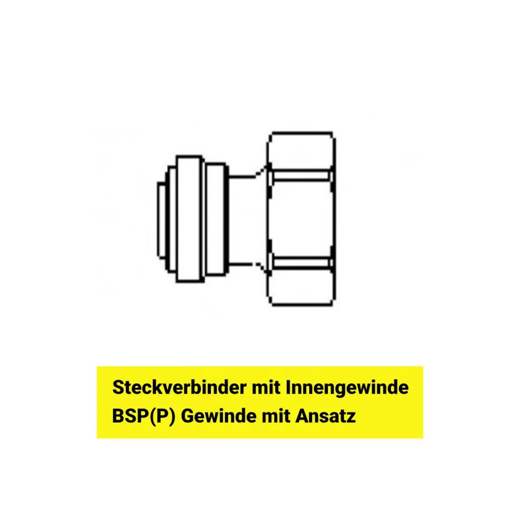 Hose connector, Hose adapter 5/8" for 3/8" - Screw-on connector for beer & air lines