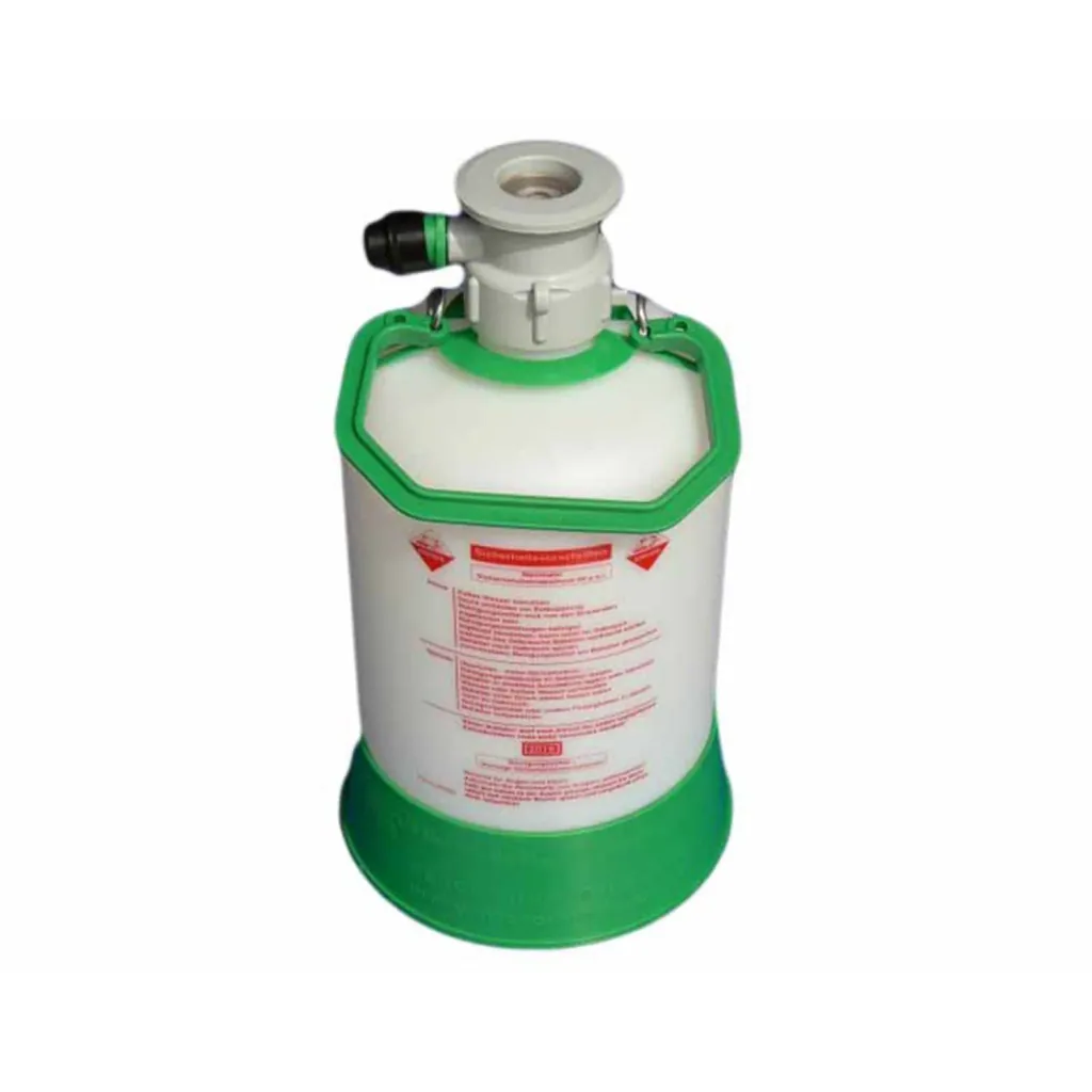 Beer line cleaning bottle - 5L, made of plastic for cleaning dispensing systems