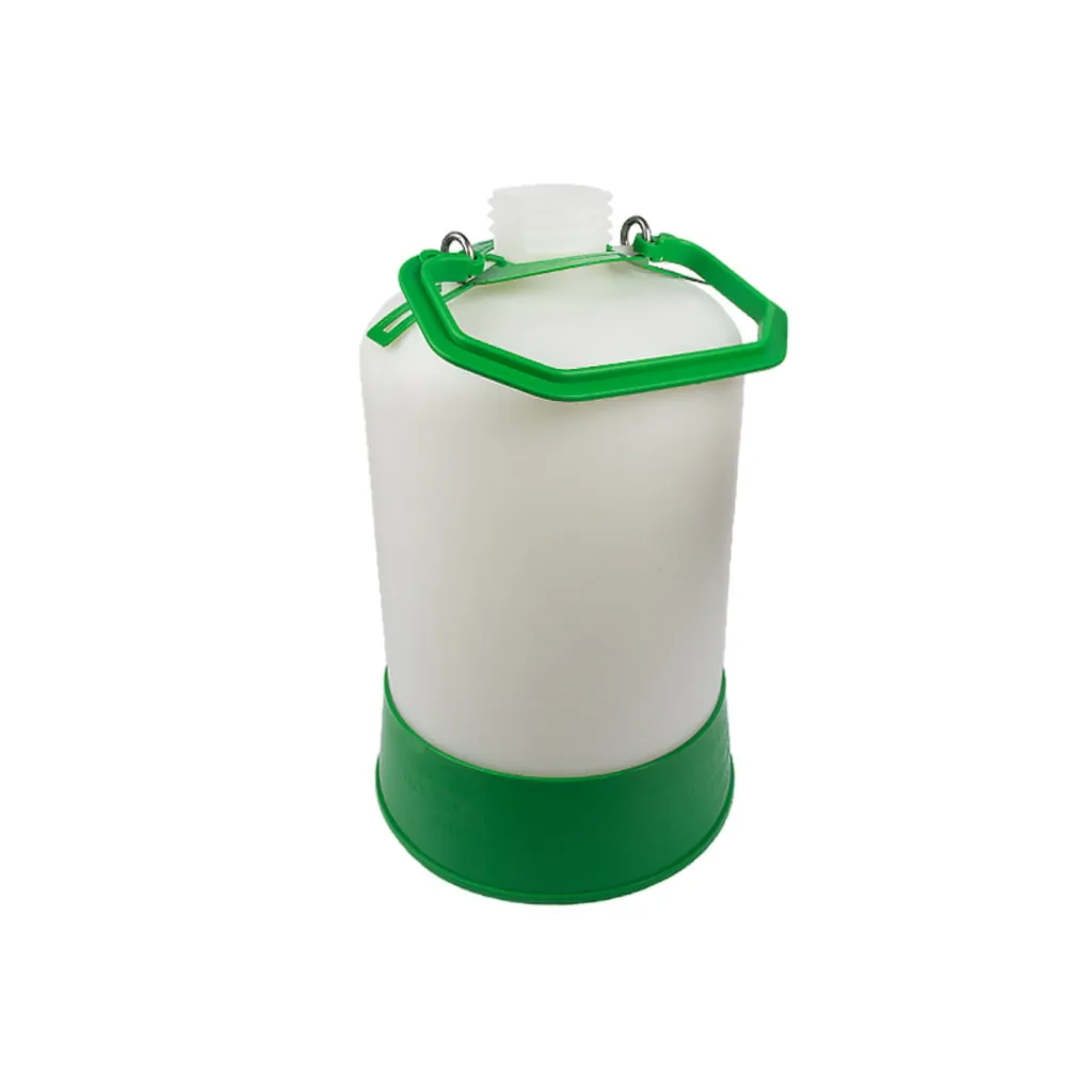 Beer line cleaning bottle - 5L, made of plastic for cleaning dispensing systems