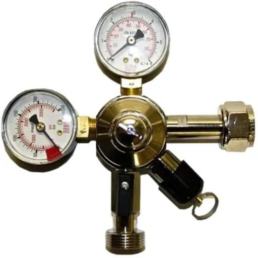 Pressure reducer, pressure regulator CO2 for beer tap system, 3 bar, 1-line