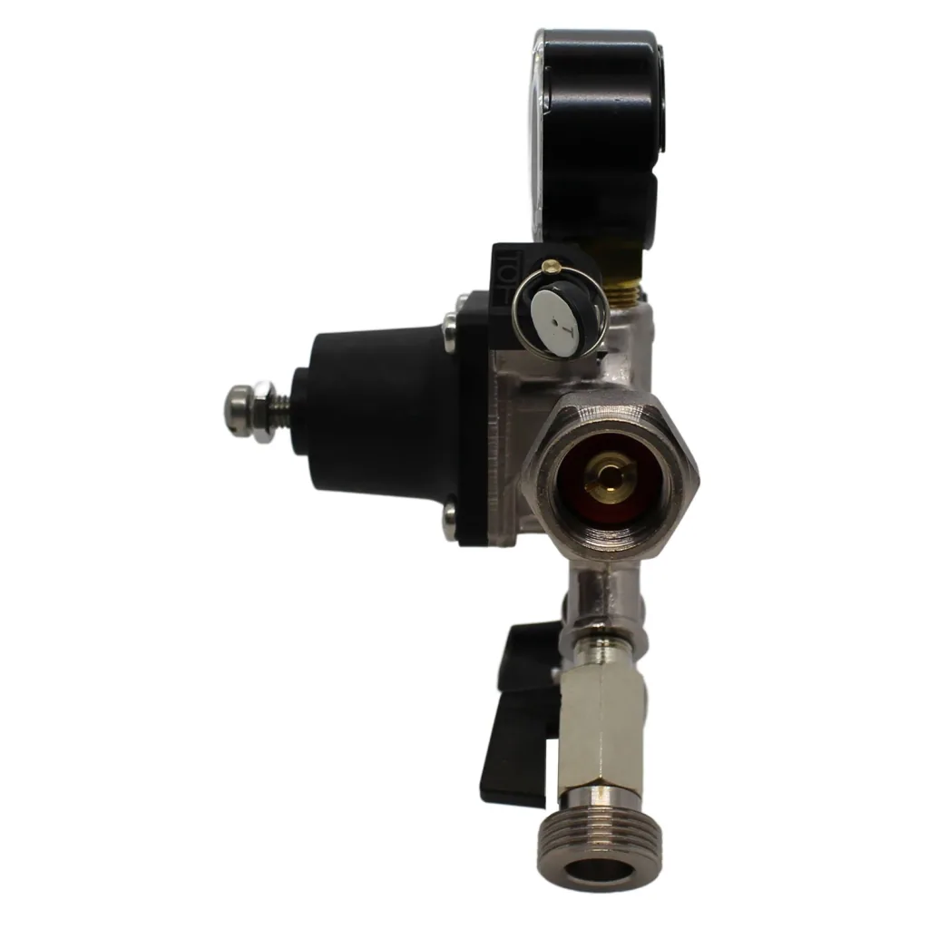 Pressure reducer, pressure regulator CO2 for beer tap system, 3 bar, 2-line