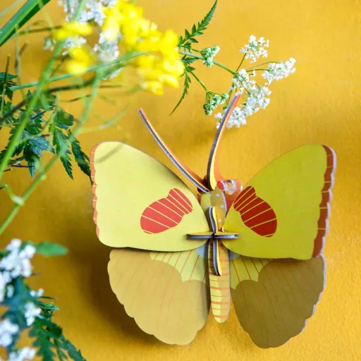 Studio Roof 3D butterfly yellow cardboard