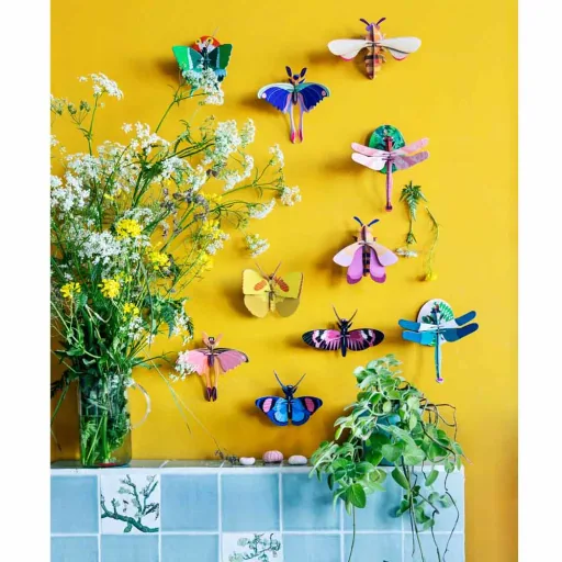 Studio Roof 3D butterfly blue cardboard