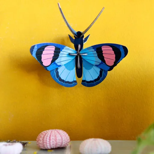 Studio Roof 3D butterfly blue cardboard