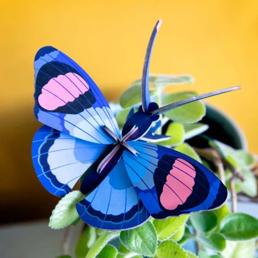Studio Roof 3D butterfly blue cardboard