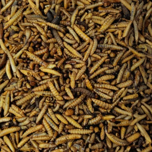 Dried Black Soldier Fly Larvae, 5kg Whole Dried Hermetia Illucens, Insect Protein for Pets