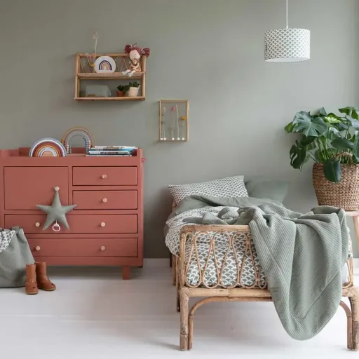 Little Dutch Baby Storage Baskets Groß Uni Oliv "Pure Olive"