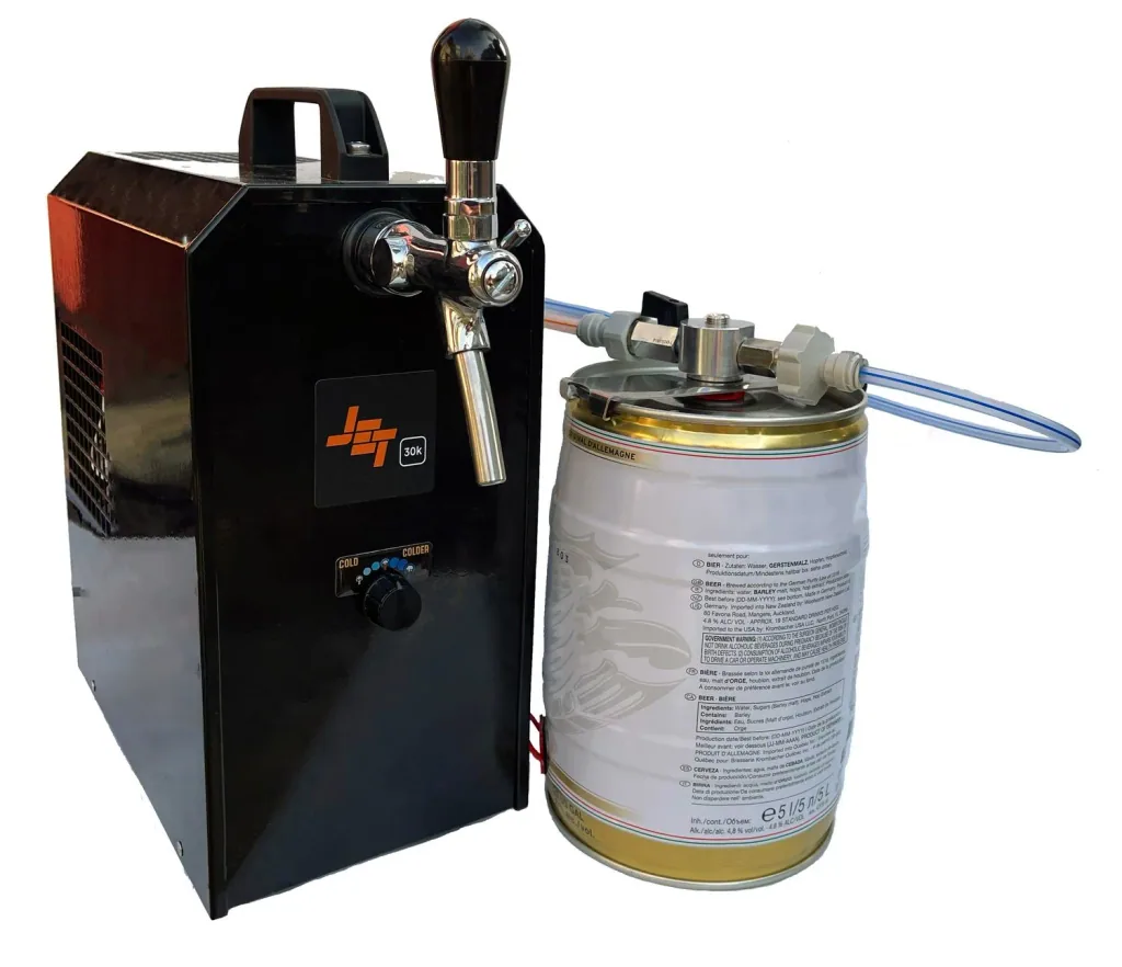 Adapter for 5 litre Beer Keg, high-quality metal design with beer stopcock