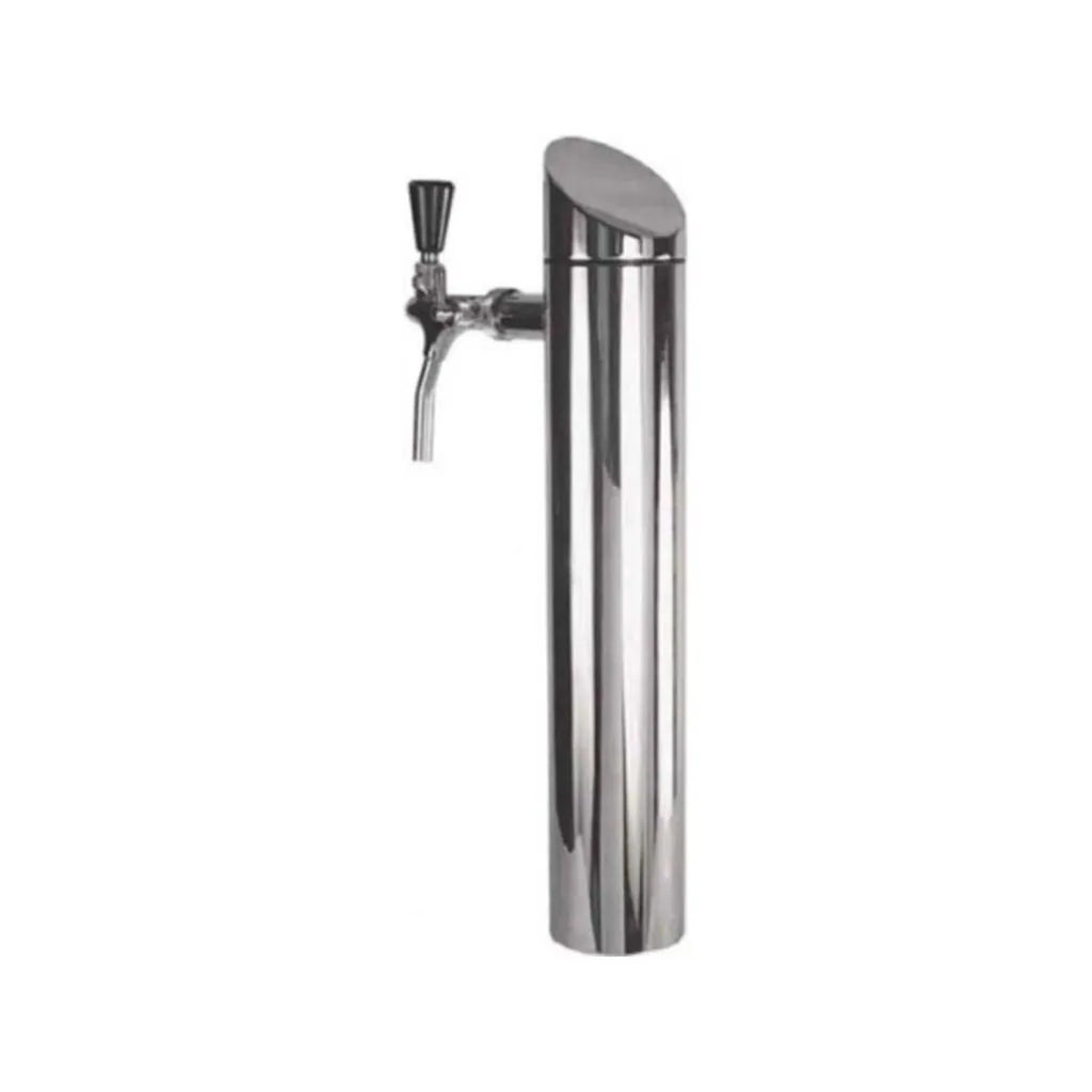Beer tower, tower beer dispenser - Model Tower, matt brushed, 2 lines