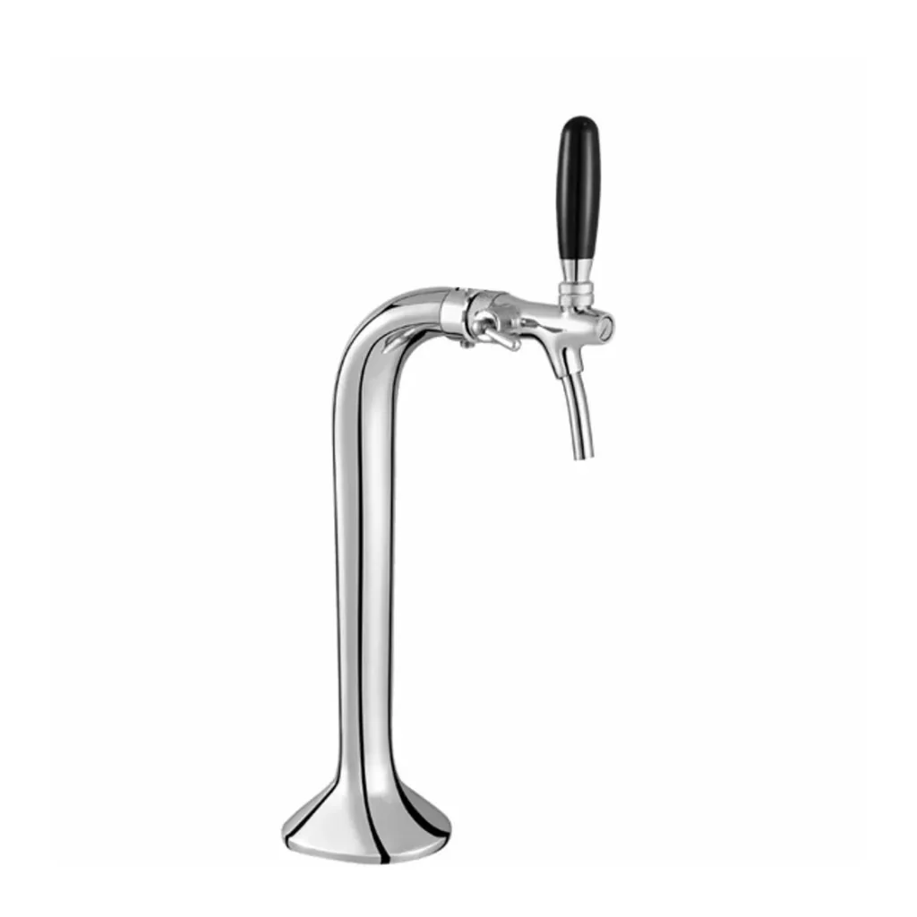 Beer tower, tower beer dispenser, 1-line, chrome, elegant