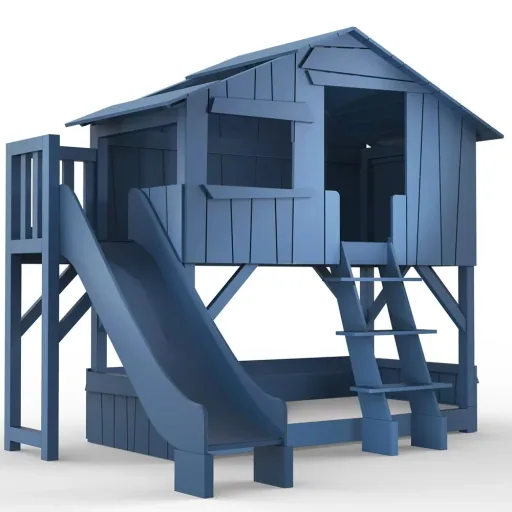 Mathy by Bol's bunk bed tree hut with slide