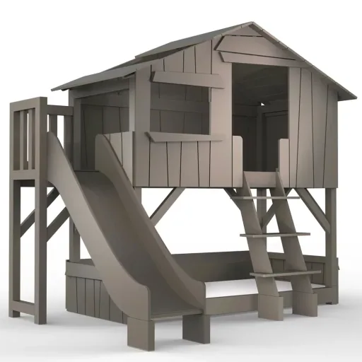 Mathy by Bol's bunk bed tree hut with slide
