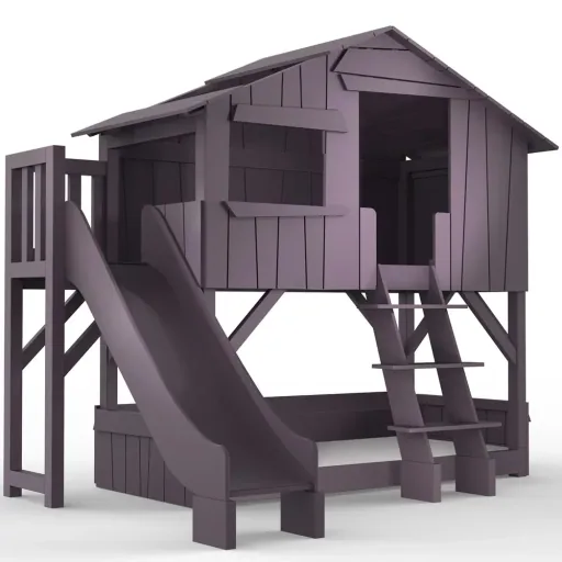 Mathy by Bol's bunk bed tree hut with slide