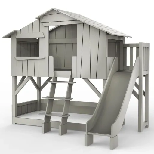 Mathy by Bol's bunk bed tree hut with slide