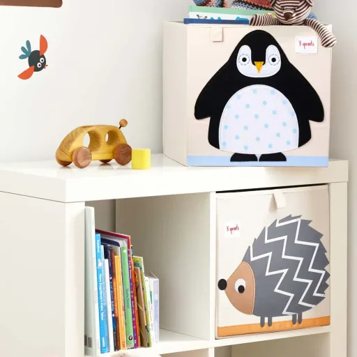 3 Sprout's toy basket penguin