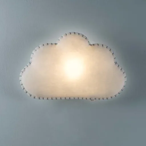 Buokids soft lamp night light/wall lamp cloud, Color of the seam: yellow; Version: Wall lamp