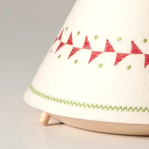 Buokid's table lamp & night light Tipi red