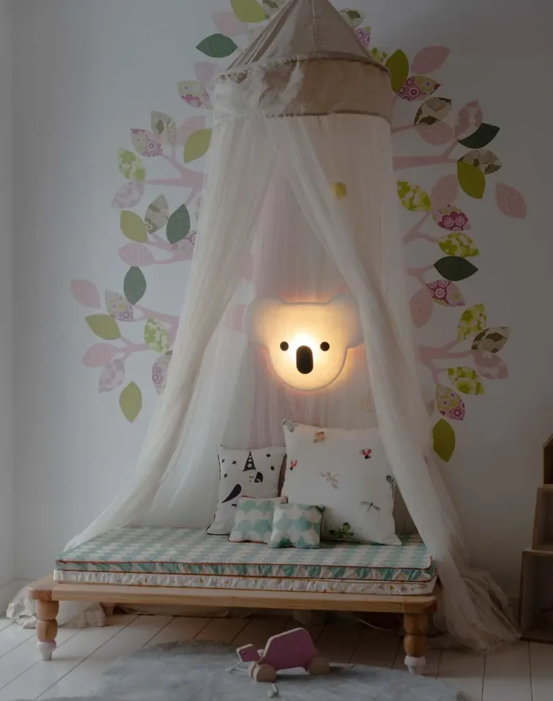 Buokids soft wall lamp koala bear black