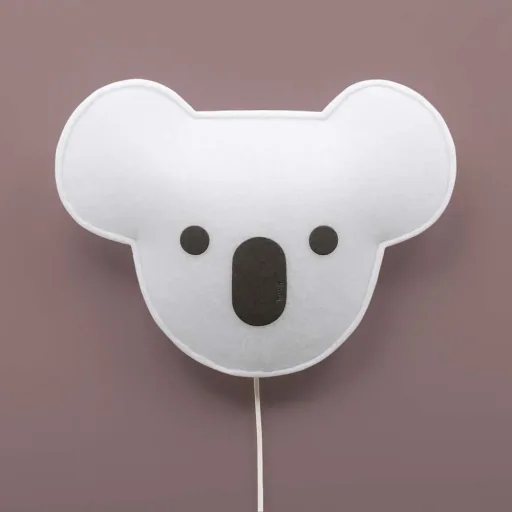 Buokids soft wall lamp koala bear black