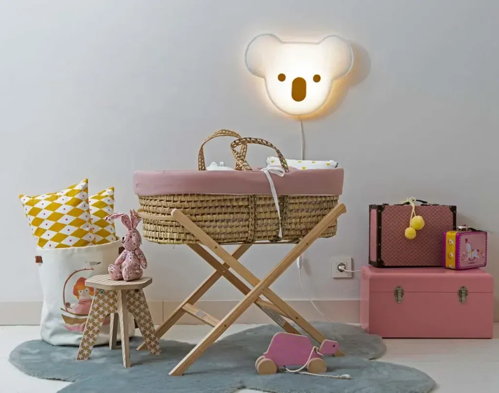 Buokids soft wall lamp koala bear mustard yellow