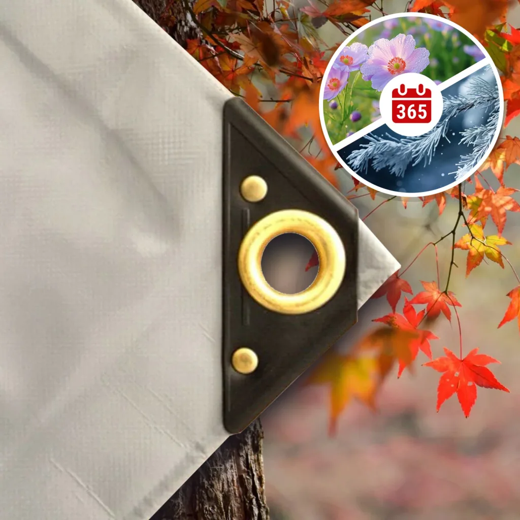 Gray 650g/m² PVC Tarp 3x5m (15m²) - Heavy Duty Waterproof Cover