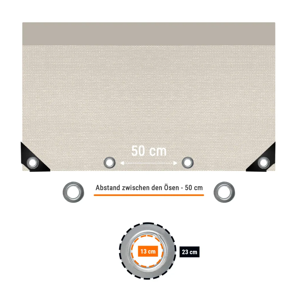 PVC Tarp 650g/m², 6x10m (60m²), gray, Waterproof Heavy Duty Cover, Tarpaulin