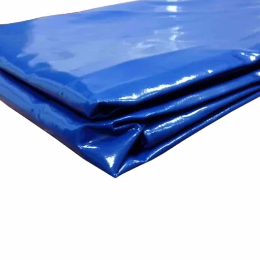 PVC Tarpaulin, Waterproof Cover, 650g/m², blue, tear resistant, 4x6 m (24m²)