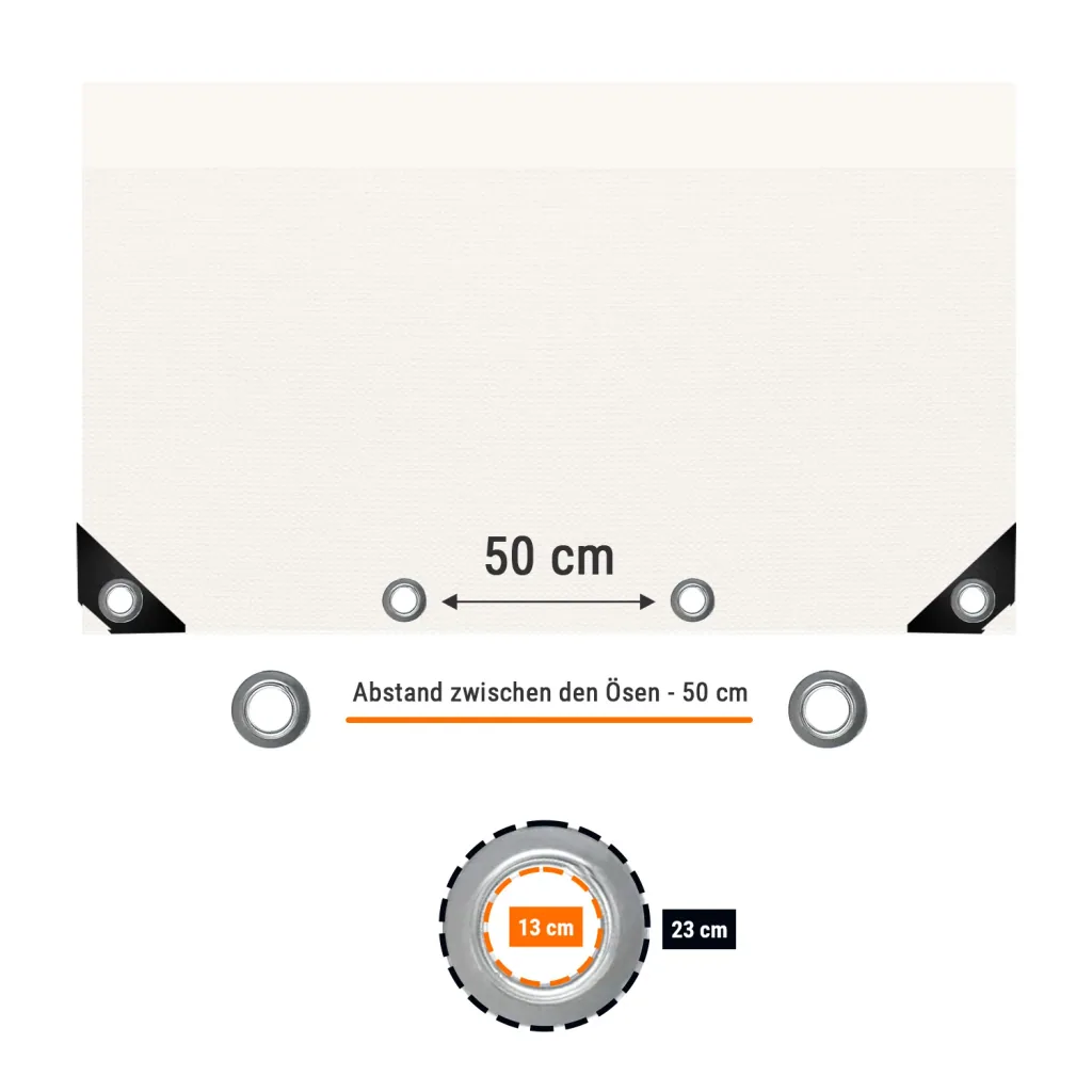 Heavy Duty Waterproof Tarp - 6x10m   650g/m² PVC Coated Cover