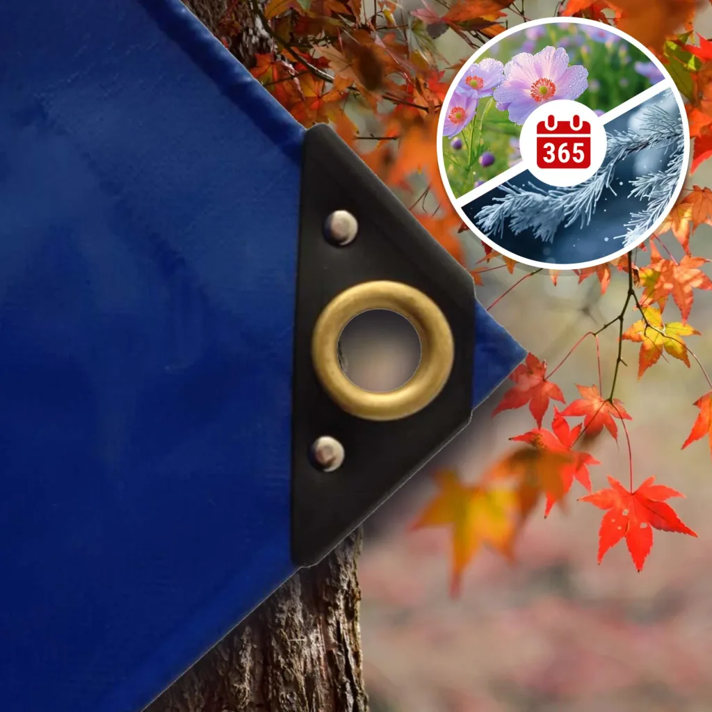 Heavy Duty 650g/m² PVC Tarp 6x12m (72m²), Waterproof and Ripstop Cover, Blue