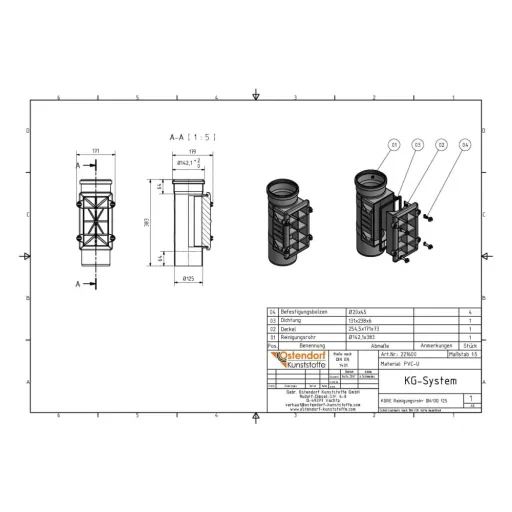 DN 125 Sewer Cleaning Pipe - Waste & Drain Solution