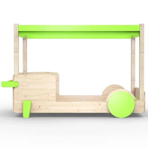 Mathy by Bol's four -poster bed "Discovery", Color elements: raw