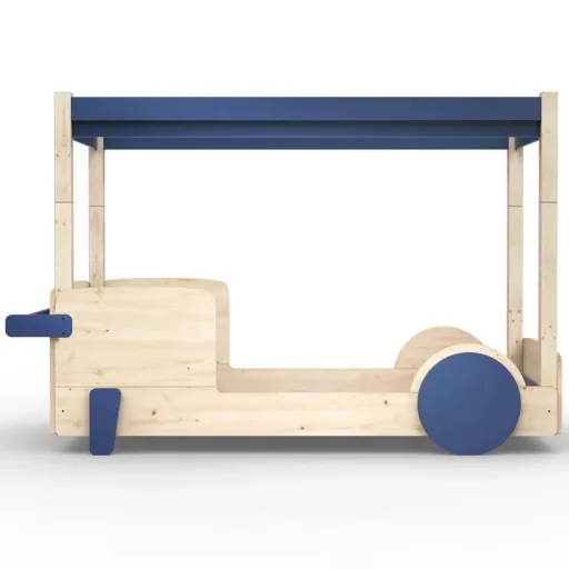 Mathy by Bol's four -poster bed "Discovery", Color elements: raw