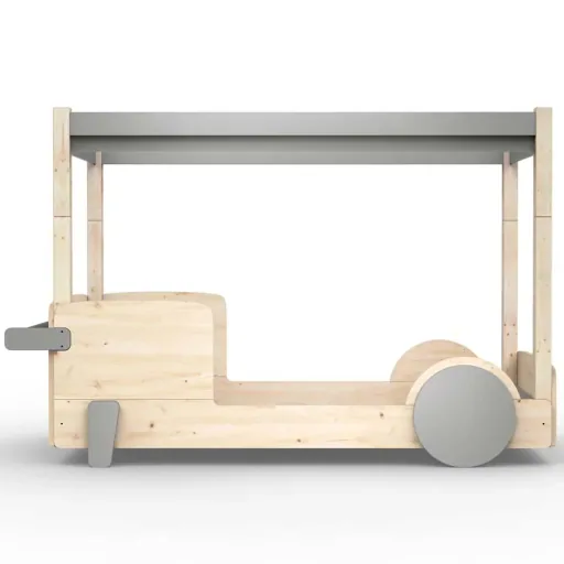 Mathy by Bol's four -poster bed "Discovery", Color elements: raw