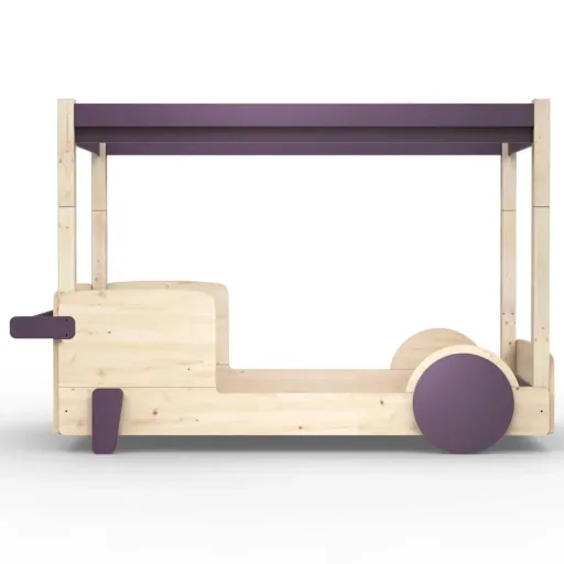 Mathy by Bol's four -poster bed "Discovery", Color elements: raw