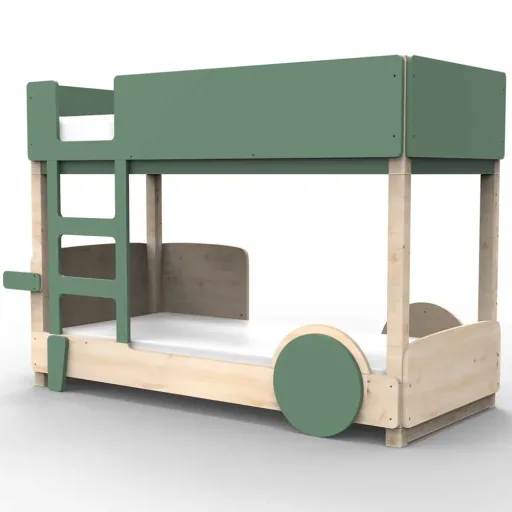 Mathy by Bol's bunk bed "Discovery", Color elements: Summer pink