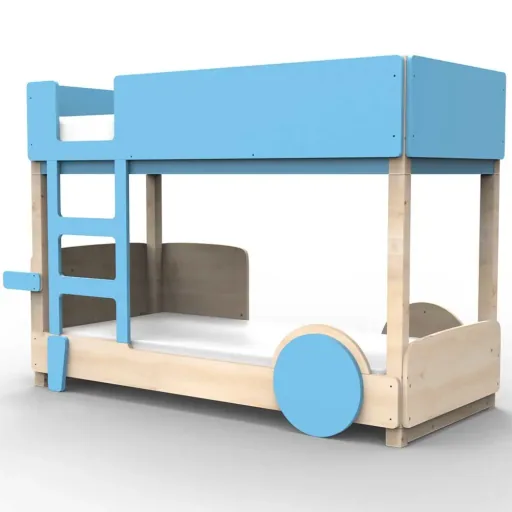 Mathy by Bol's bunk bed "Discovery", Color elements: Summer pink
