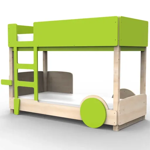 Mathy by Bol's bunk bed "Discovery", Color elements: Summer pink