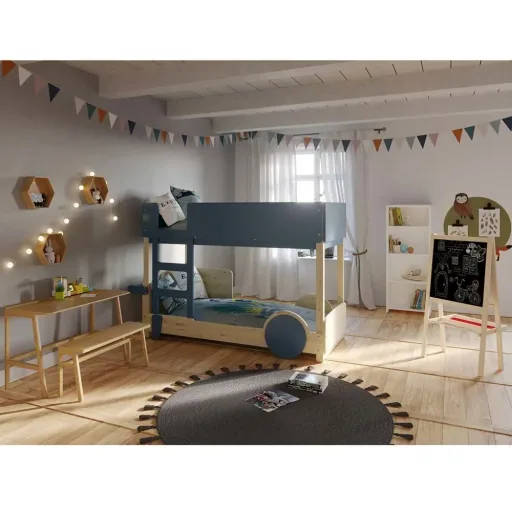 Mathy by Bol's bunk bed "Discovery", Color elements: Summer pink