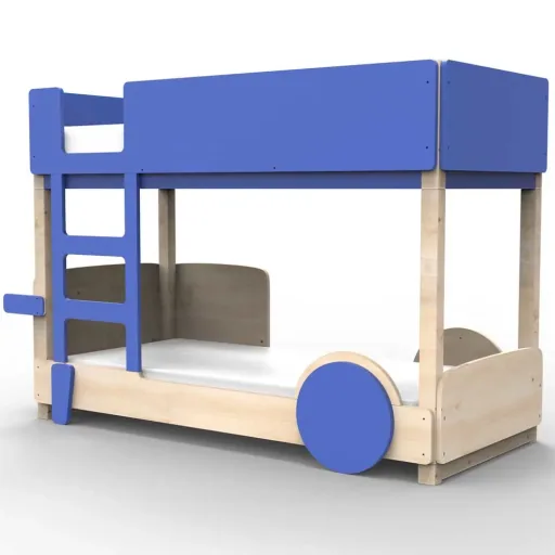 Mathy by Bol's bunk bed "Discovery", Color elements: Summer pink